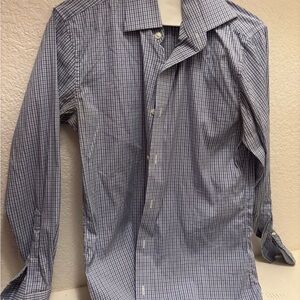 Bonobos Blue and White Checkered Dress Shirt